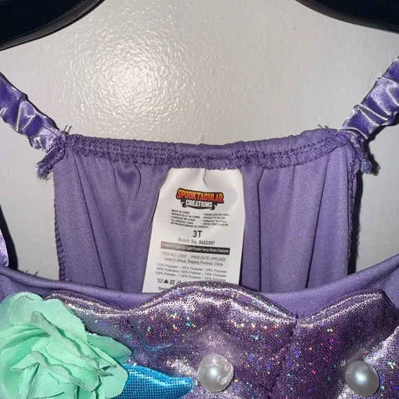 Purple and Blue Kids Fairy Costume - Picture 3 of 4